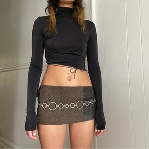 asymmetrical black top (no tag/size)